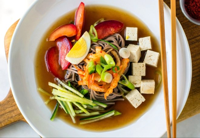 How to make Korean buckwheat noodles