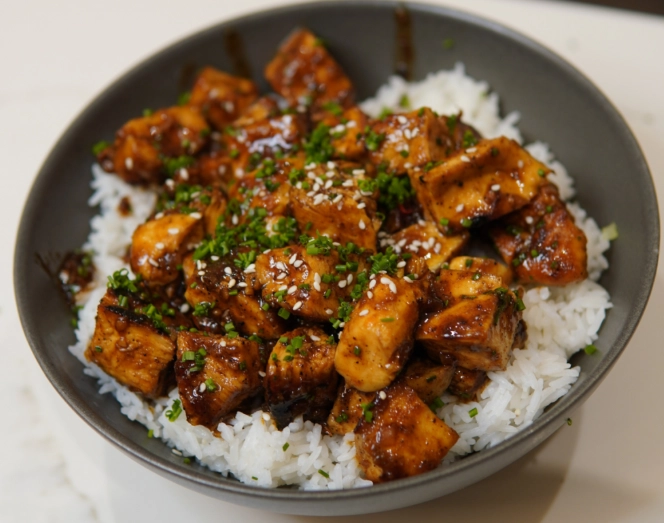 Japanese chicken rice bowl