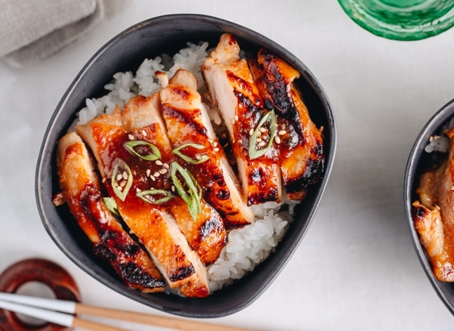 Japanese chicken rice bowl