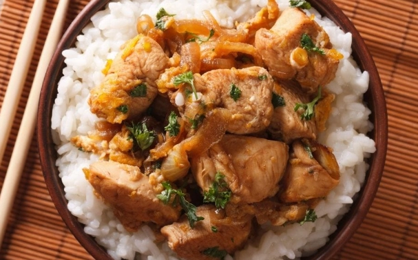 Japanese chicken rice bowl