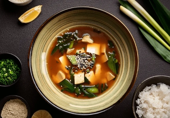 miso soup preparation