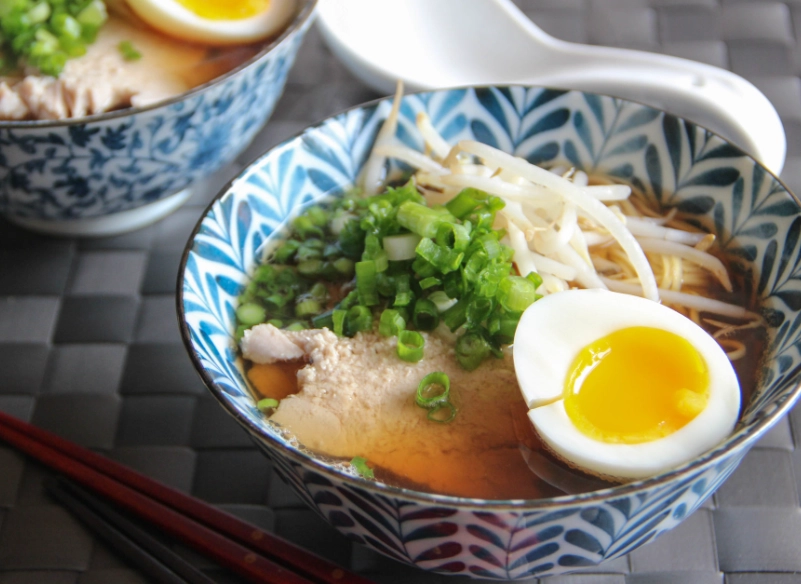 Japanese ramen dishes