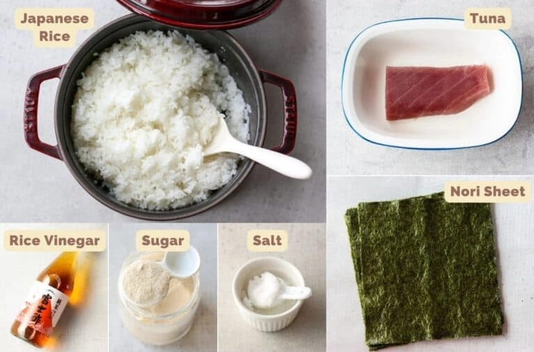 Sushi tekka maki ingredients