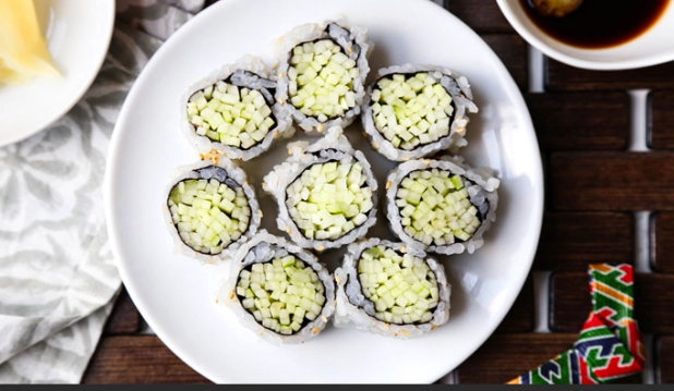 cucumber sushi roll cucumber sushi roll