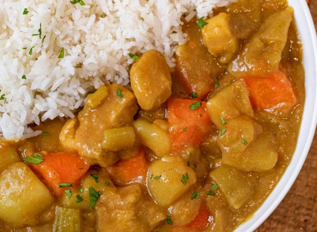 Japanese style curry chicken