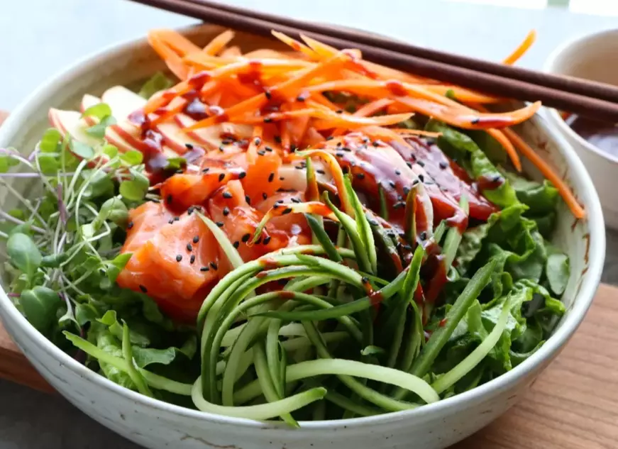 how to make sashimi salad