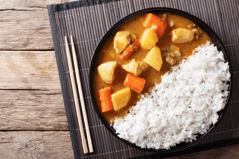 Japanese curry unique features