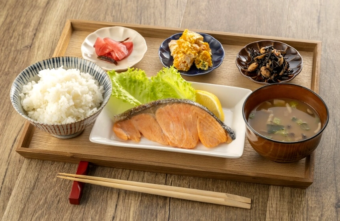 Japanese set meal nutrition
