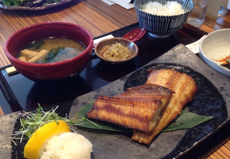 Japanese set meal nutrition