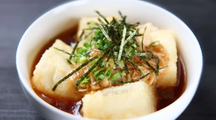 crispy agedashi tofu