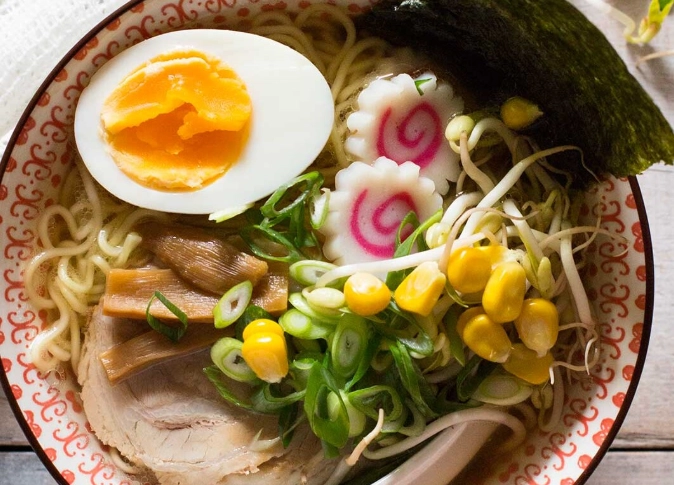 Shoyu ramen ingredients